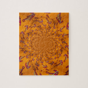 Kaleidoscope Anchor Art Print Jigsaw Puzzle