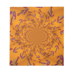 Kaleidoscope Anchor Art Print Notepad