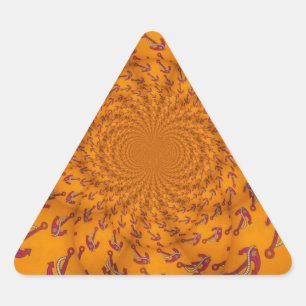 Kaleidoscope Anchor Art Print Triangle Sticker