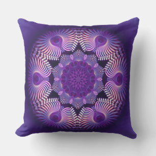 Kaleidoscope Apophysis Flower I Outdoor Pillow