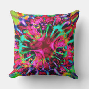 Kaleidoscope Apophysis Fractal Art - I Outdoor Pillow