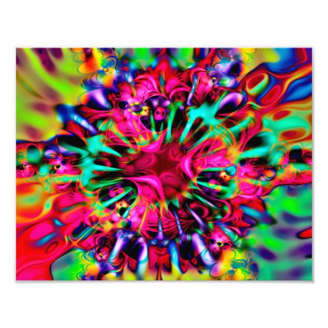 Kaleidoscope Apophysis Fractal Art - I Photo Print (Front)