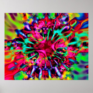 Kaleidoscope Apophysis Fractal Art - I Poster