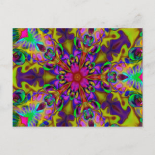 Kaleidoscope Apophysis Fractal Art - II Postcard