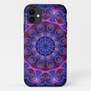 Kaleidoscope Apophysis Mandala Hearts iPhone 11 Case