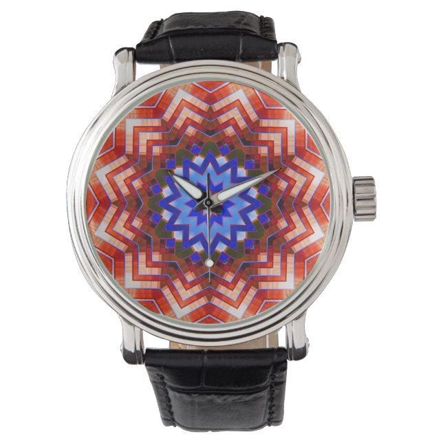 Kaleidoscope Art 12 Watch & Numeral Options (Front)