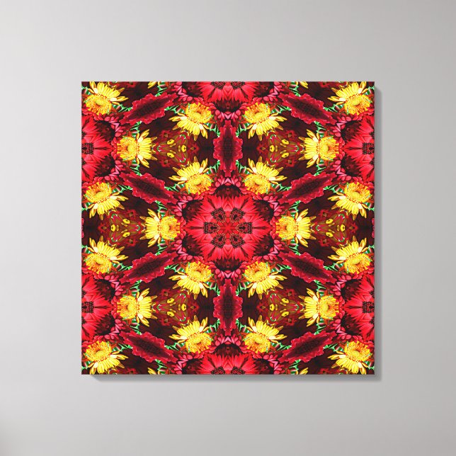 Kaleidoscope Art 21 Wrapped Canvas (Front)