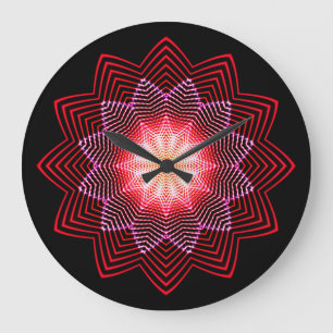 Kaleidoscope Art 36 Wall Clocks & Numeral Options