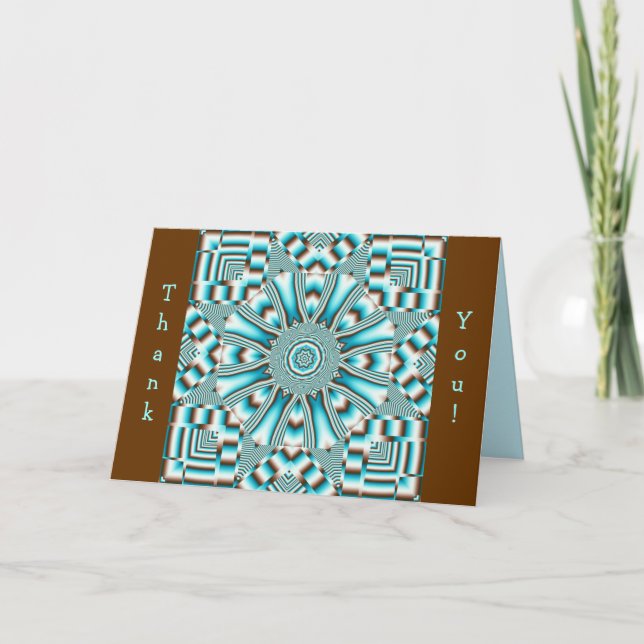 Kaléidoscope artistique Motifs & carte texte perso (Devant)
