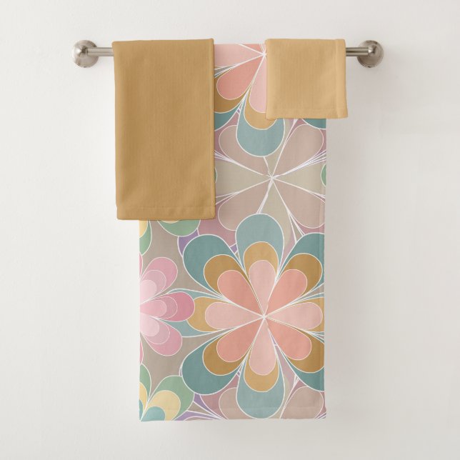 Kaleidoscope  bath towel set (Insitu)