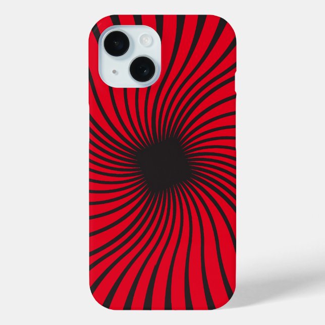 Kaleidoscope Black and Red Design Case-Mate iPhone Case (Back)