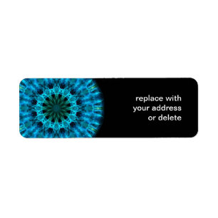 Kaléidoscope bleu d'énergie