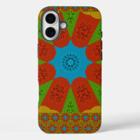 Kaleidoscope Bloom A Vibrant African Print Colour