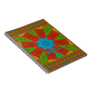 Kaleidoscope Bloom A Vibrant African Print Colour Notebook
