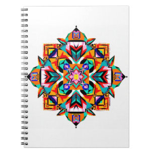 Kaleidoscope Burst: A Modern Tribal Mandala Notebook