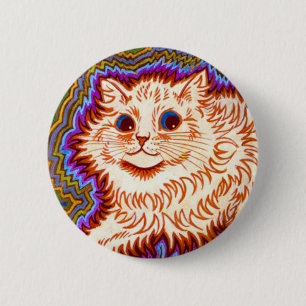 Kaleidoscope Cat 2 Inch Round Button