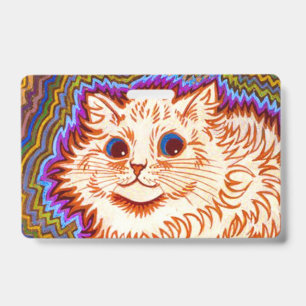Kaleidoscope Cat Badge
