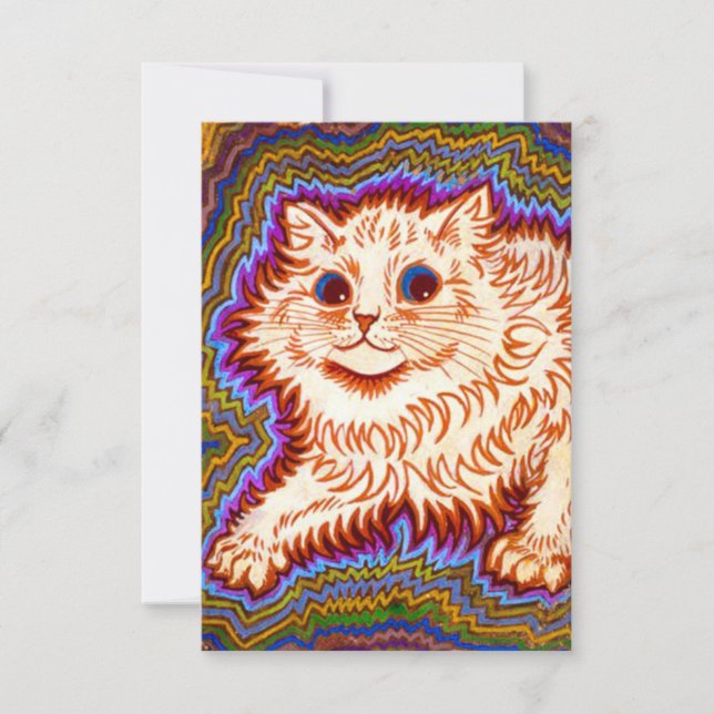 Kaleidoscope Cat RSVP Card (Front)