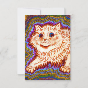 Kaleidoscope Cat RSVP Card