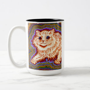 Kaleidoscope Cat Two-Tone Coffee Mug