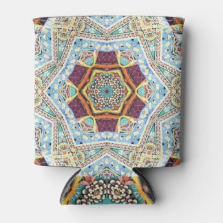 Kaleidoscope Ceramic: Abstract Surface Texture Can Cooler