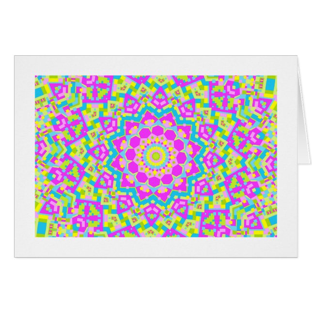 Kaleidoscope coloré 09 (Bordé) (Devant horizontal)