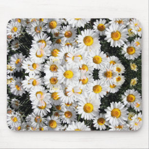 Kaleidoscope Daisies Pattern Mouse Pad