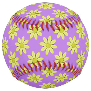Kaleidoscope Daisy Abstract Softball