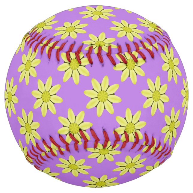 Kaleidoscope Daisy Abstract Softball (Front)