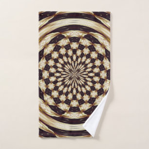 Kaleidoscope de fleurs en mandala décor en ivoire