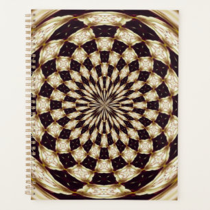 Kaleidoscope de fleurs en mandala décor en ivoire