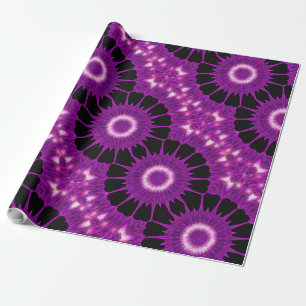Kaleidoscope Design Purple Pink Art Wrapping Paper