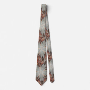 Kaleidoscope Design Star from Trunk of Palm Tree Tie