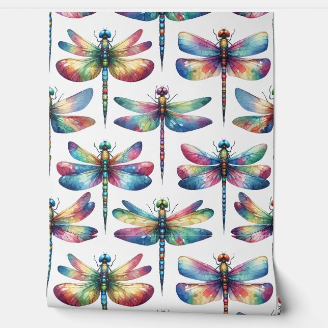 Kaleidoscope Dragonflies Wallpaper (Unrolling)