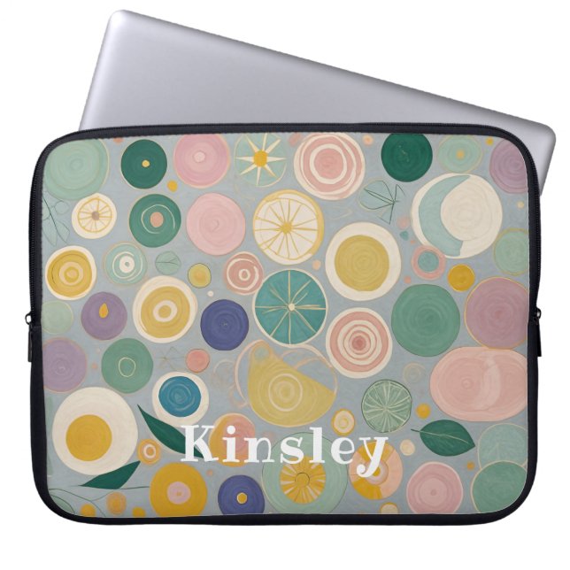 Kaleidoscope Dream Personalized Laptop Sleeve (Front)