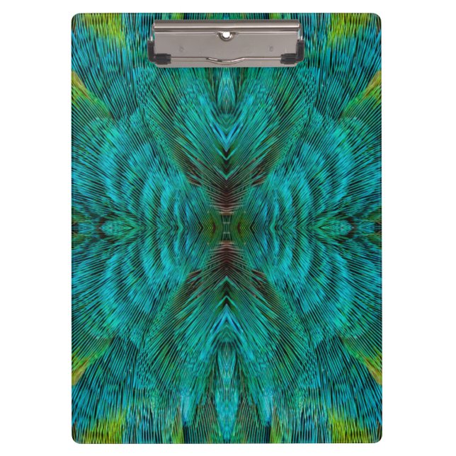 Kaleidoscope Feather Design Clipboard (Front)