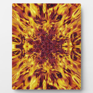 Kaleidoscope Fire Explosion Plaque