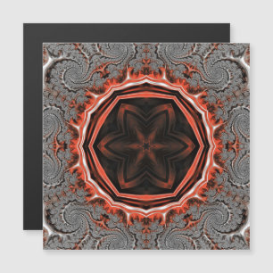 Kaleidoscope Flames Magnetic Card