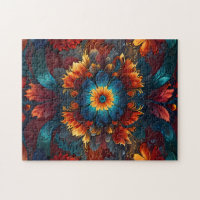 Kaleidoscope Floral Fantasy Hypnotic Pattern
