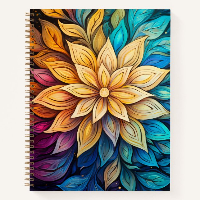 Kaleidoscope Flower Notebook (Front)