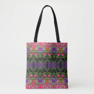 Kaleidoscope Flower Pattern 2 Medium Tote Bag