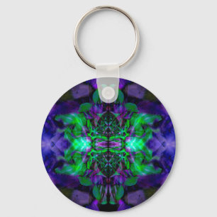 Kaleidoscope flower pattern keychain