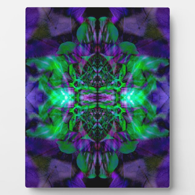 Kaleidoscope flower pattern plaque (Front)