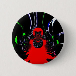 Kaleidoscope Fluid Art Print 2 Inch Round Button