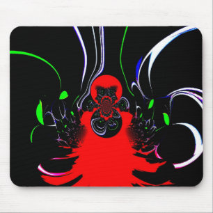 Kaleidoscope Fluid Art Print Mouse Pad