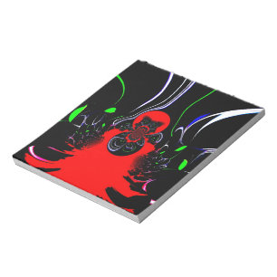 Kaleidoscope Fluid Art Print Notepad