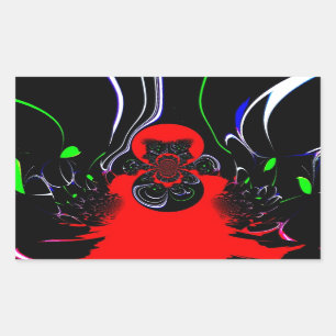 Kaleidoscope Fluid Art Print Sticker