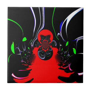 Kaleidoscope Fluid Art Print Tile