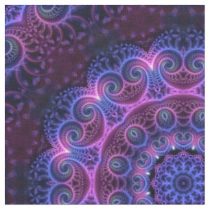 Kaleidoscope Fractal - Hearts Mandala + your ideas Fabric