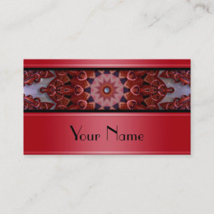Kaleidoscope Fractal Mandala VIII + your Text Business Card